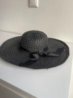 Hoed zwart strooien hoed, Kleding | Dames, Hoeden en Petten, Ophalen of Verzenden, Zo goed als nieuw