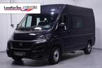 Fiat Ducato 2.3 MultiJet 120 pk Dubbel Cabine L2H2 Navi Came, Auto's, Voorwielaandrijving, Euro 6, 2500 kg, Zwart