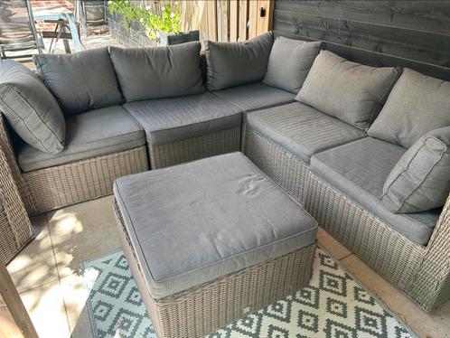 Loungeset le sud, Tuin en Terras, Tuinsets en Loungesets, Gebruikt, Loungeset, Rotan, 6 zitplaatsen, Stoel, Ophalen