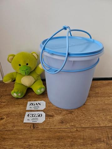 Tupperware blauwe wasemmer met ring  beschikbaar voor biedingen