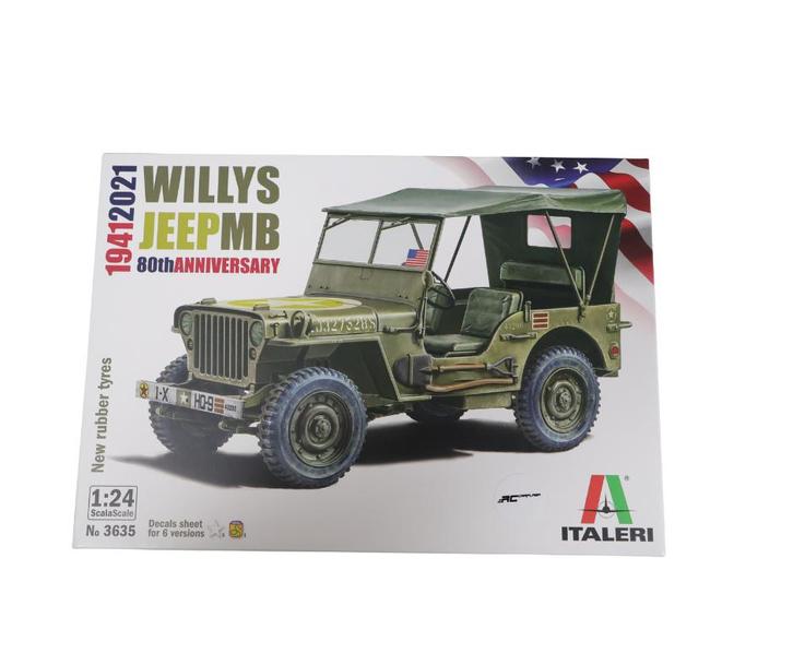 Italeri Willys Jeep MB ITA-3635, Hobby en Vrije tijd, Modelbouw | Auto's en Voertuigen, Nieuw, Auto, Groter dan 1:32, Italeri