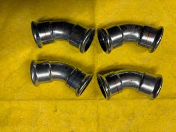 4x Viega perskoppeling 45gr. Bocht 28mm mof-mog beschikbaar voor biedingen