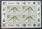 Dinosauriërs en Fossielen in Velletje Postfris, Postzegels en Munten, Verzenden, Postfris, Dier of Natuur
