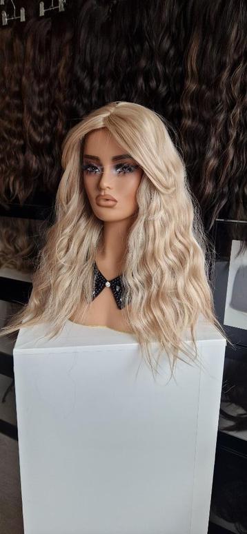 HaarTopper: #8 - Gemêleerd blond - Wavy - 50/55cm beschikbaar voor biedingen