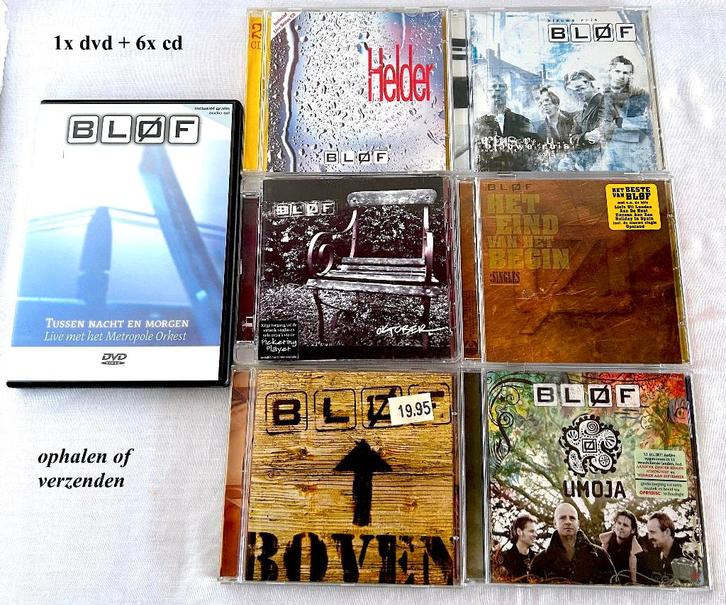 1 dvd + 6 cd's Bløf Blof alle 7 = € 25 samen OF € 4 per stuk, Cd's en Dvd's, Cd's | Nederlandstalig, Zo goed als nieuw, Pop, Boxset