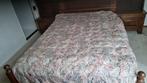 Gewatteerd sprei met ruche, Huis en Inrichting, Slaapkamer | Beddengoed, Gebruikt, Beige, Overige typen, Tweepersoons