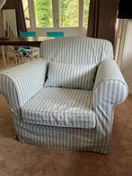 Leuke Riviera Maison Fauteuil blauw wit gestreept, Huis en Inrichting, Ophalen, Gebruikt, Stof, 75 tot 100 cm