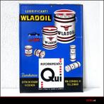 Wladoil Lubrificanti reclamebord, Reclamebord, ., Ophalen of Verzenden, Wladoil