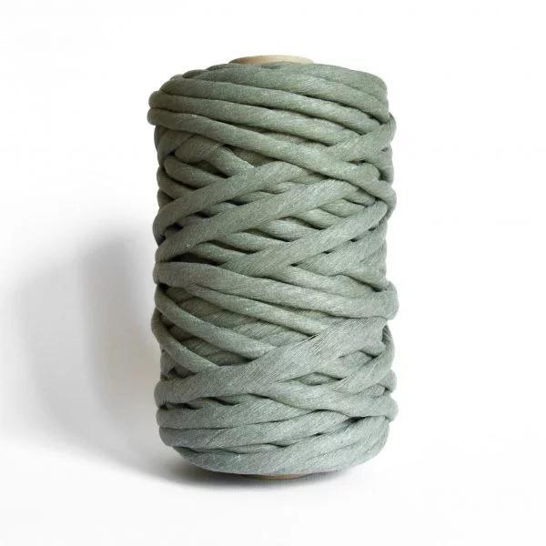 9 mm gerecycled katoen garen touw sage groen 1 kilo  macrame, Hobby en Vrije tijd, Overige Hobby en Vrije tijd, Nieuw, Ophalen of Verzenden