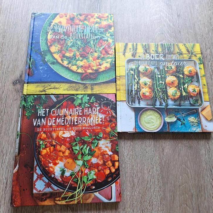 3 kookboeken t.e.a.b, Boeken, Kookboeken, Nieuw, Voorgerechten en Soepen, Hoofdgerechten, Tapas, Hapjes en Dim Sum, Taart, Gebak en Desserts