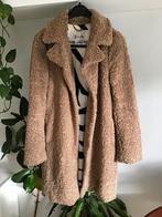 Lange bruine teddy jas, Kleding | Dames, Jassen | Winter, Beige, Ophalen of Verzenden, Zo goed als nieuw, Maat 36 (S)