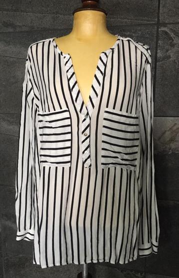 Janina gestreepte blouse puur viscose  beschikbaar voor biedingen
