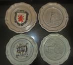 tin 4 wandborden met stempel engel, Ophalen of Verzenden