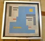 Ladislav Kroha constructivistisch paneel gesigneerd, Antiek en Kunst, Kunst | Schilderijen | Modern, Ophalen of Verzenden