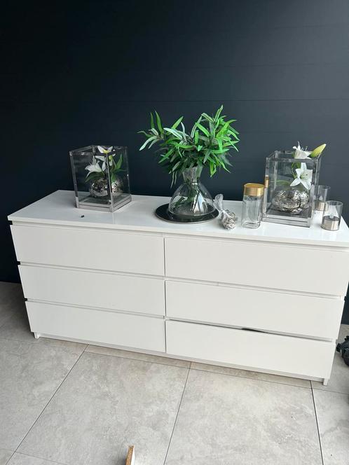 Ikea MALM KAST 6 lades 160x78 cm, Huis en Inrichting, Kasten | Ladekasten, Gebruikt, 50 tot 100 cm, 25 tot 50 cm, Ophalen of Verzenden