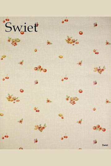 5058 Oud fruitbehang seventies retro beige keuken 70s swiet beschikbaar voor biedingen
