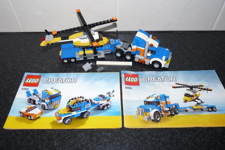 als nieuw Lego Creator 5765 vrachtwagentransporter, Kinderen en Baby's, Speelgoed | Duplo en Lego, Zo goed als nieuw, Lego, Complete set