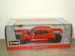 Abarth 500 - Bburago 1:24, Hobby en Vrije tijd, Modelauto's | 1:24, Verzenden, Zo goed als nieuw, Auto, Bburago