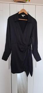 Overslag jurk, Maat 38/40 (M), H&M, Zwart, Ophalen of Verzenden