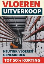 HEUTINK VLOEREN – 
 TAPIJT PVC VLOEREN NOVILON VINYL, Ophalen, Crème, 75 m² of meer, Overige typen