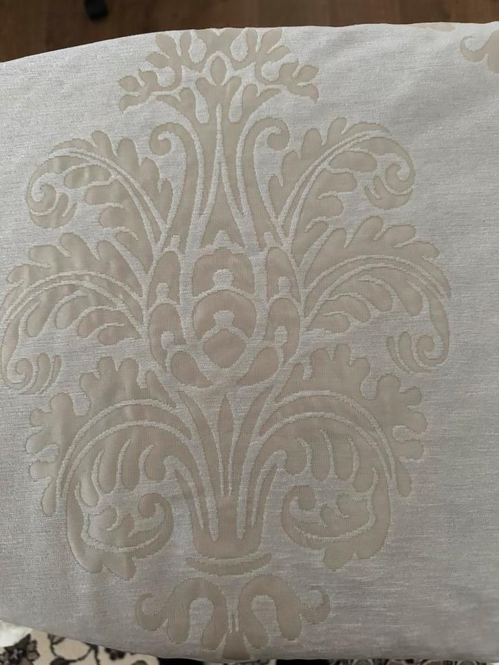 2 overgordijnen creme, Huis en Inrichting, Stoffering | Gordijnen en Lamellen, Zo goed als nieuw, 200 cm of meer, Beige, Ophalen of Verzenden