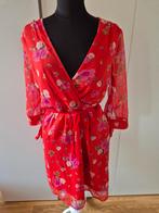 Rood gebloemde Vero Moda jurk - maat L ***zgan***, Vero Moda, Maat 42/44 (L), Ophalen of Verzenden, Zo goed als nieuw