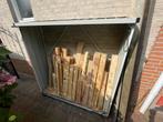 Stalen brandhout rek Kalmar houtopslag 155x45x157 cm antraci, Ophalen, Zo goed als nieuw, Metaal, Overige typen