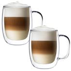 Luxe Latte Macchiato Glazen – Theeglazen 400 ML – Set van 2, Verzamelen, Ophalen, Nieuw, Overige typen