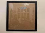 Vierkante zwarte lijst foto print poster zeefdruk 80 x 80, Ophalen, Zo goed als nieuw, 75 tot 100 cm, Foto of Poster