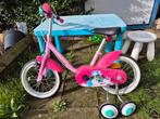 Leuke kinderfiets met zijwieltjes, Ophalen, Gebruikt, 14 inch of minder