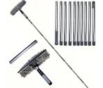Telescoopsteel ong. 4,5m met reinigingsborstel en wisser, Ophalen, Raamwisser of Trekker