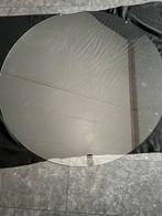 Ronde glasplaat 130 cm, Huis en Inrichting, Tafels | Eettafels, Ophalen, Gebruikt, Rond, Glas