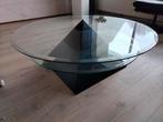 Glazen Salontafel met uniek design, Huis en Inrichting, Tafels | Salontafels, Ophalen, 50 tot 100 cm, 100 tot 150 cm, Rond