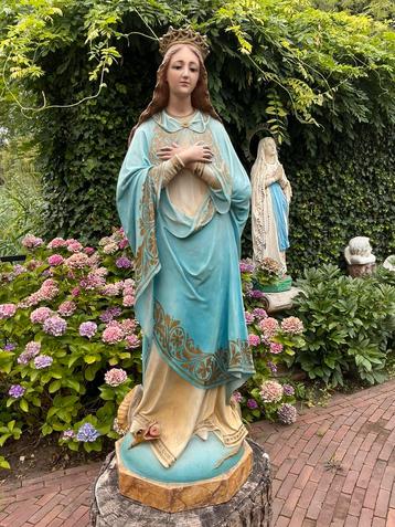 OLOT prachtig oud groot Maria beeld ❤️ Maria op de slang beschikbaar voor biedingen