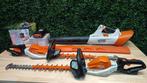 ZEER NETTE Stihl HOVENIERS Accu Tuingereedschap SET, Tuin en Terras, Heggenscharen, Ophalen of Verzenden, Zo goed als nieuw, Accu