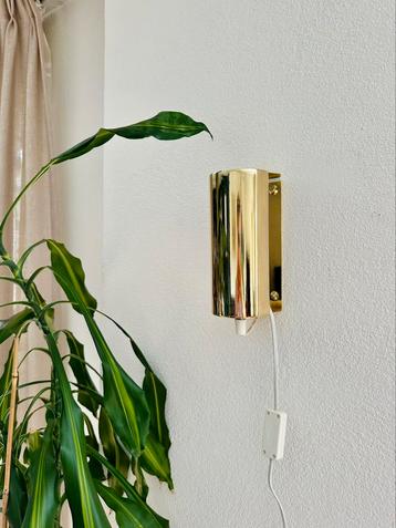 Set Vintage ikea wandlampen LOD / 413 goudkleurig - jaren 80 beschikbaar voor biedingen