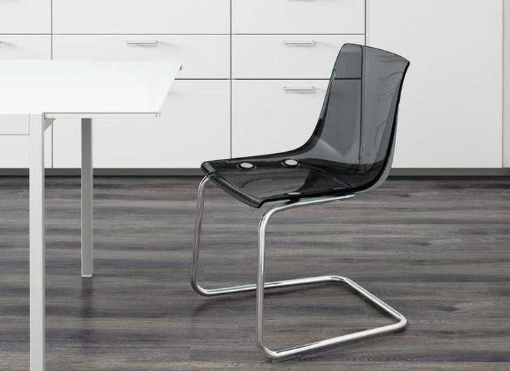 Vijf eetkamerstoelen, Huis en Inrichting, Stoelen, Gebruikt, Vijf, Zes of meer stoelen, Overige materialen, Grijs, Ophalen