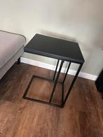 Zwarte Bijzettafel - Modern Design, Huis en Inrichting, Minder dan 55 cm, Vierkant, Zo goed als nieuw, Hout