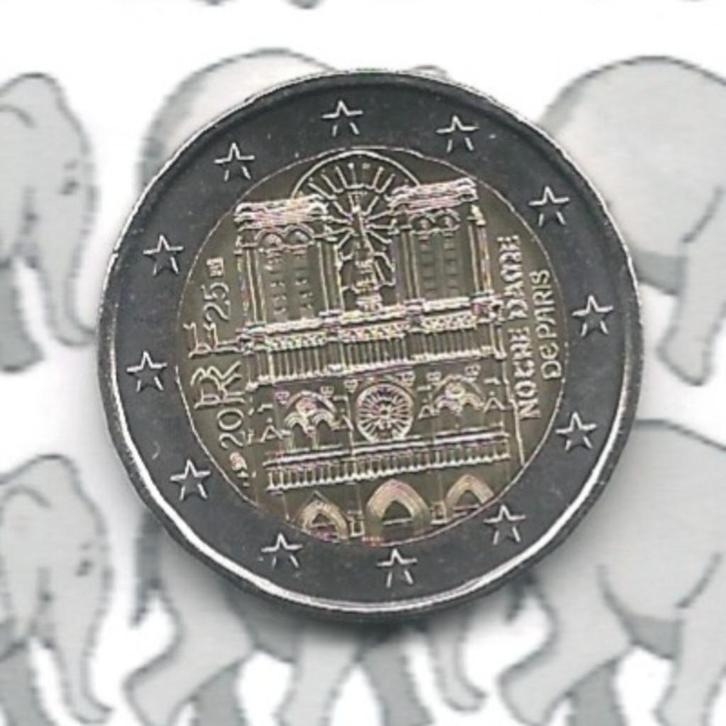 Frankrijk 2 euro 2025 (35e) "Notre Dame", Postzegels en Munten, Munten | Europa | Euromunten, Losse munt, 2 euro, Frankrijk, Ophalen of Verzenden