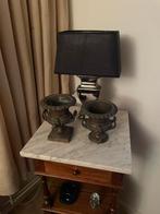 Antieke bronzen vazen set, Ophalen of Verzenden