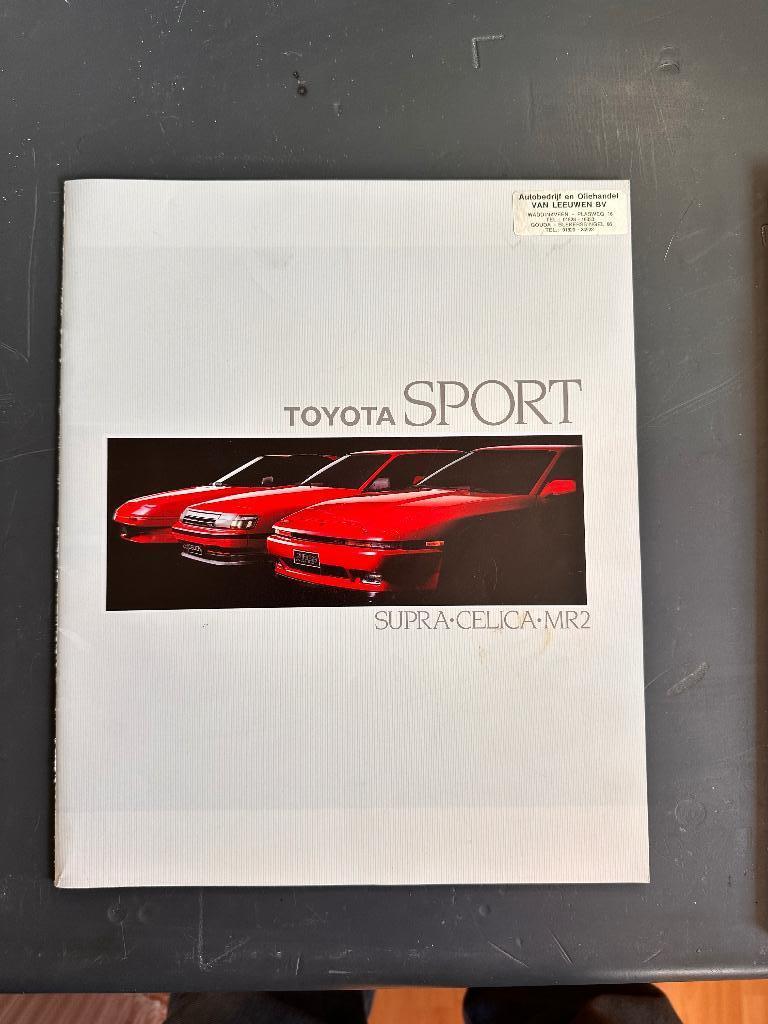 Folder Toyota Sport Supra - Celica - MR2, Ophalen of Verzenden, Zo goed als nieuw, Toyota
