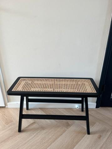 Zwart rotan bankje / bijzettafel H&M Home beschikbaar voor biedingen
