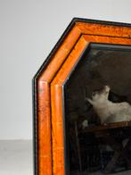 Tortoise Spiegel 20e eeuw, Antiek en Kunst, Ophalen, Rechthoekig, Minder dan 100 cm