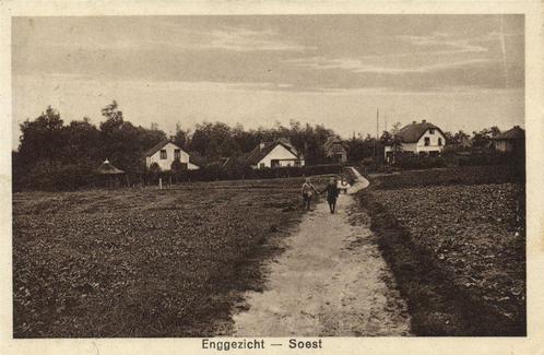 Enggezicht - Soest - 1927 gelopen, Verzamelen, Ansichtkaarten | Nederland, Gelopen, Utrecht, 1920 tot 1940, Ophalen of Verzenden
