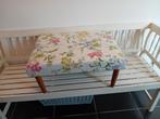 Voetenbankje Laura Ashley stoffering., Huis en Inrichting, Ophalen of Verzenden, Zo goed als nieuw, Rechthoekig, Stof