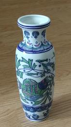 vaasje vismotief handpainted, volgnr 37, Antiek en Kunst, Ophalen of Verzenden