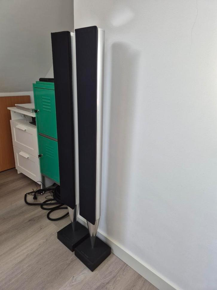 B&O Bang en Olufsen 4 x Beolab 8000 speakers 2 met problemen, Audio, Tv en Foto, Luidsprekers, Gebruikt, Front, Rear of Stereo speakers