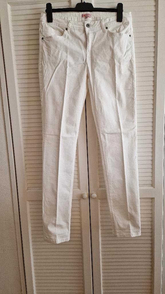 Didi Broek maat 42, Kleding | Dames, Broeken en Pantalons, Gedragen, Maat 42/44 (L), Wit, Lang, Ophalen