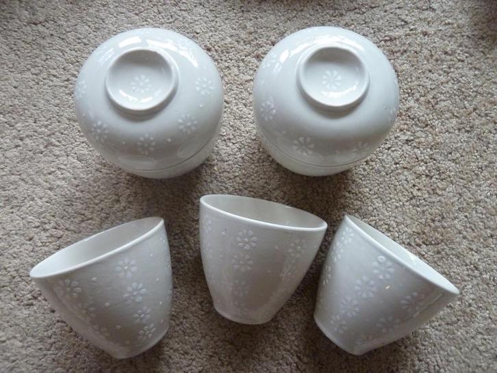 Voorraadotjes met deksel en bijbehorende mokjes, Huis en Inrichting, Keuken | Keukenbenodigdheden, Nieuw, Ophalen of Verzenden