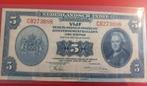 Nederlands Indië, 5 gulden, 1943, Postzegels en Munten, Bankbiljetten | Nederland, Los biljet, Ophalen of Verzenden, 5 gulden